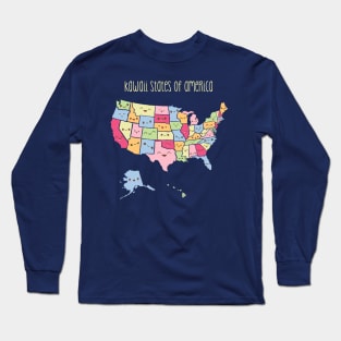 Kawaii States of America Long Sleeve T-Shirt